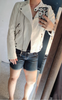 Women Slim Fit Leather Moto Jacket