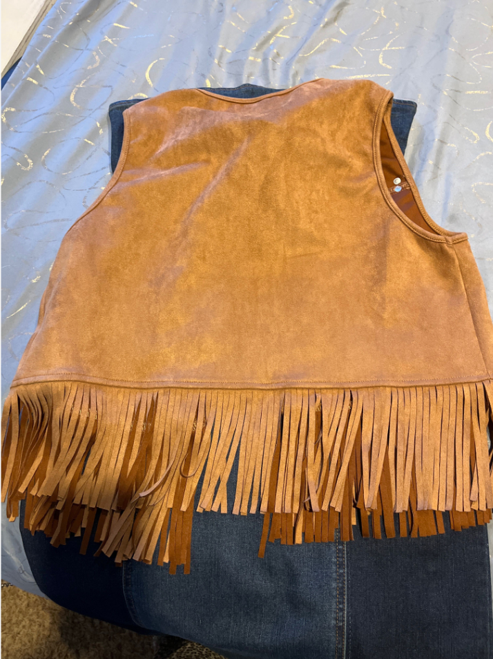 Genuine Suede Leather Women's Vest