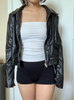 Classic Ladies Causal Leather Jacket