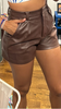 Classic Women's Leather Shorts