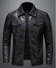 slim fit leather biker jacket