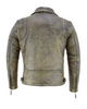 grey leather riding jacket men