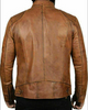 Slim Fit Vintage Style Leather Racker Jacket