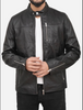 Genuine Leather Men's Cafe Racer Jacket