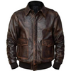 Genuine Leather Men's Waxed Jacket