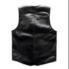 Mens Genuine Leather Vest Slim Fit