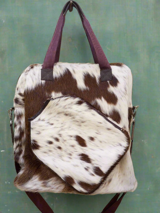 Hair On Cowhide Tennis Bag