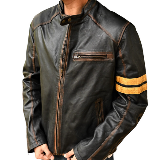 Stylish Biker Leather Jacket For Men