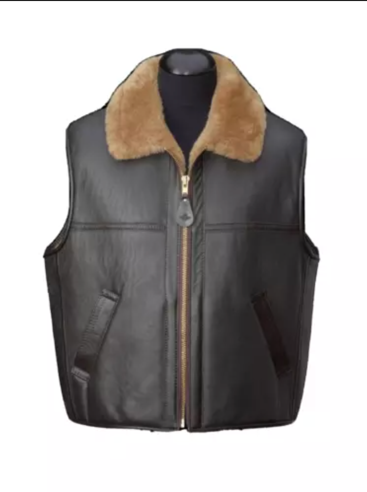 Real Fur Shearling Real Leather Fur Vest