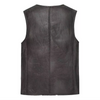 Genuine Leather And Fur Aviator Waistcoat Men's