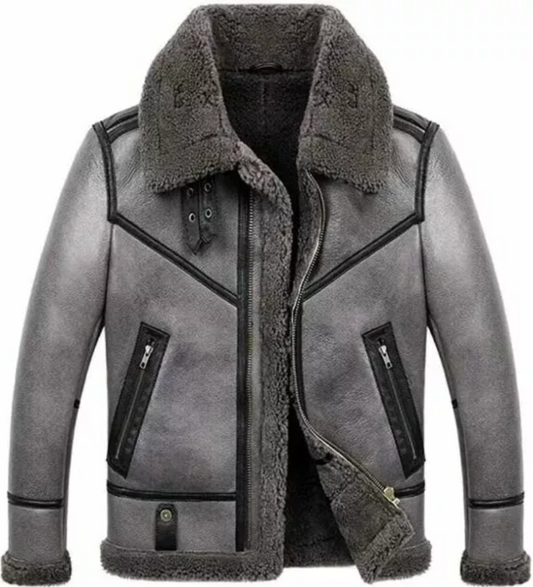 Silver Flying Leather Jacket