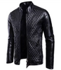 Diamond Style Slim fit Black Leather Jacket