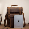 Real Leather Office Laptop Travel Backpack