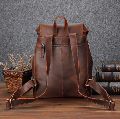 Genuine Leather Rucksack Backpack