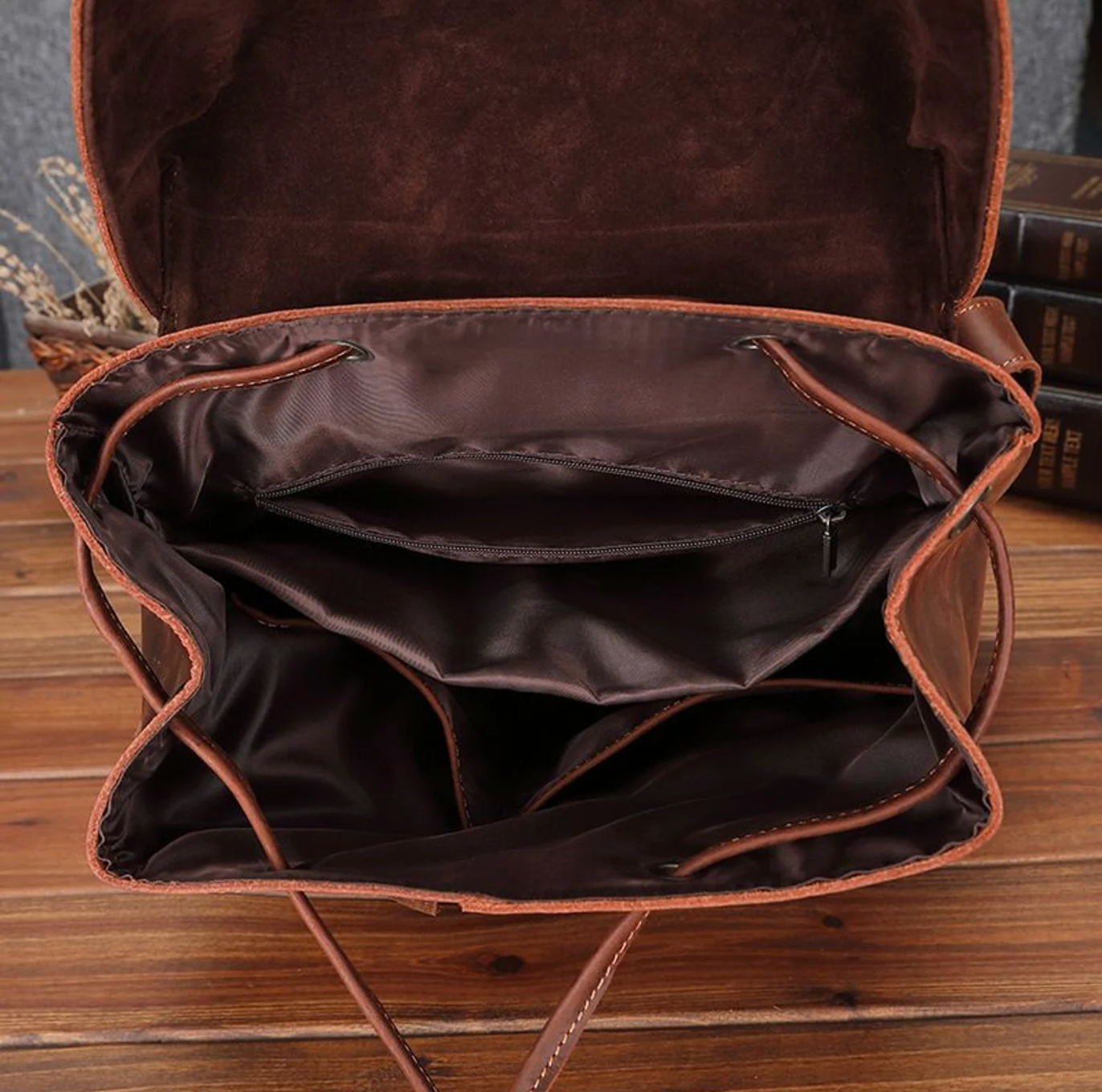 Genuine Leather Rucksack Backpack