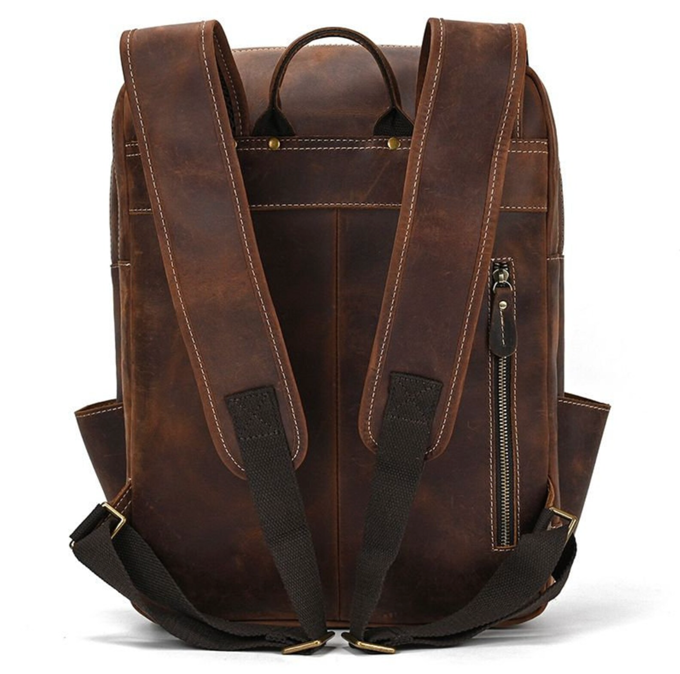 Retro Real Leather Backpack