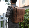 Retro Real Leather Backpack