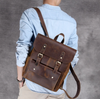 Genuine Leather Retro Backpack Bag