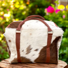 Natural Hair On Cowhide Picnic Bag