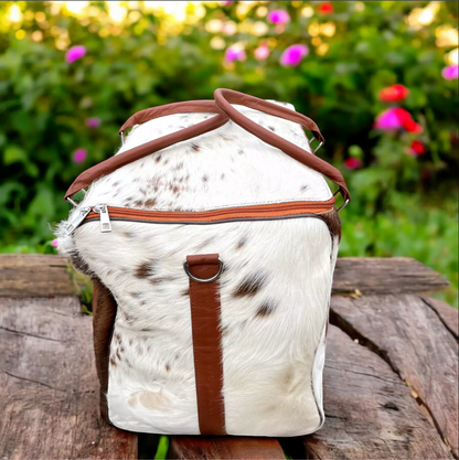 Natural Hair On Cowhide Picnic Bag