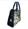 Hair On Cowhide Handbag Black White