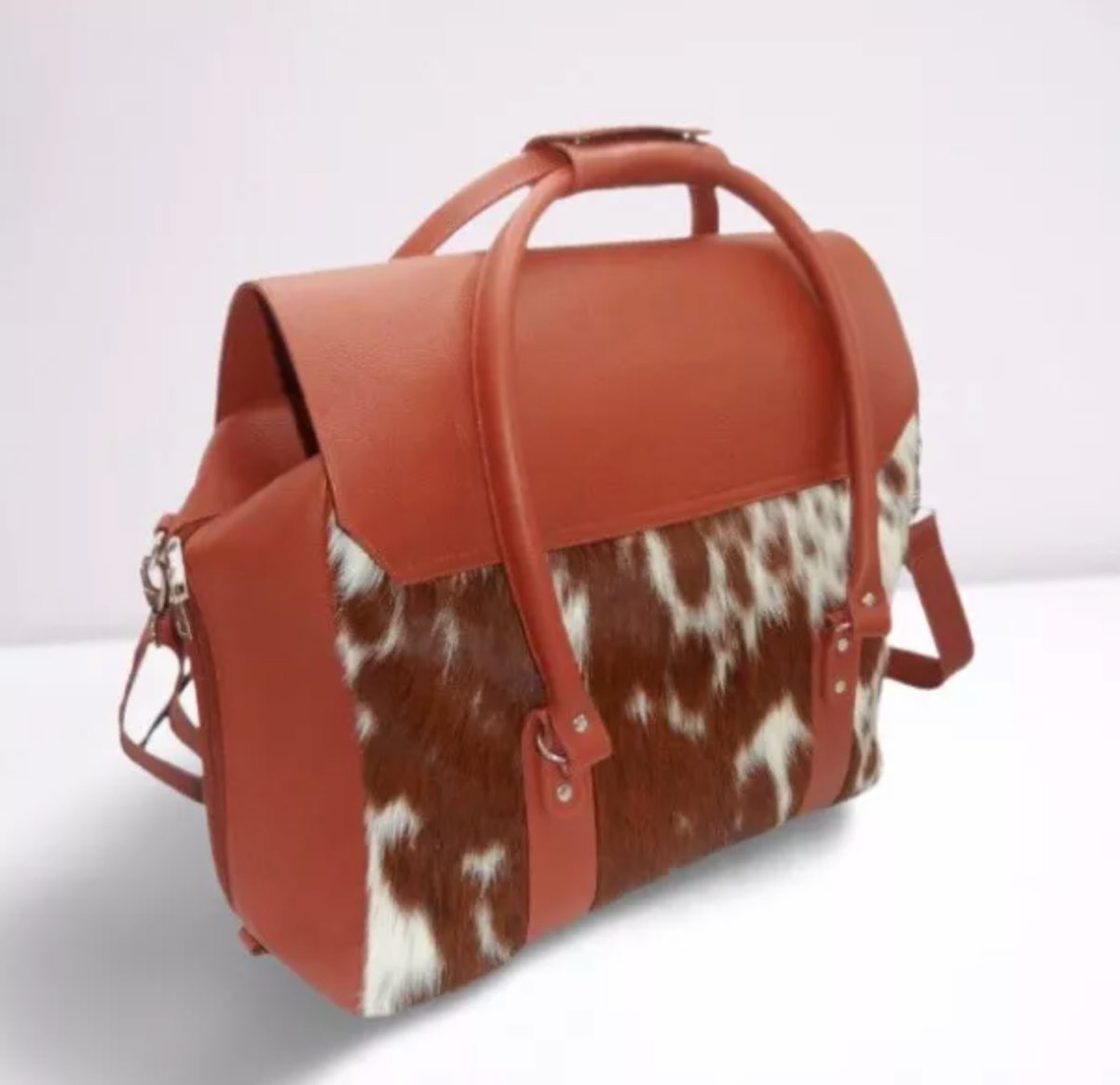 Hair On Cowhide Mommy Messenger Bag