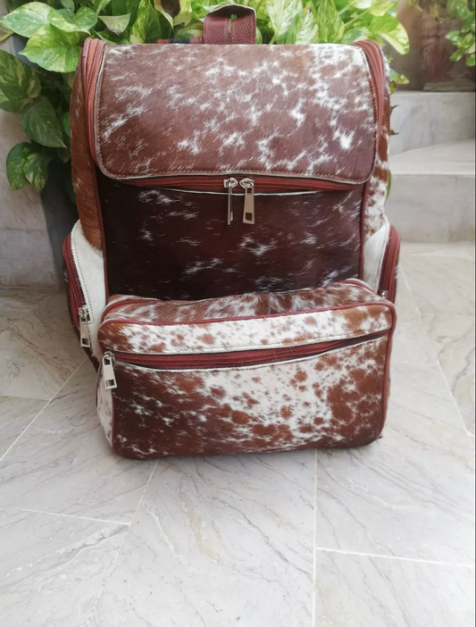 Hair On Cowhide School Backpack