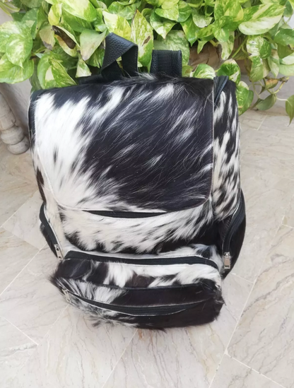 Hair On Cowhide School Travel Backpack