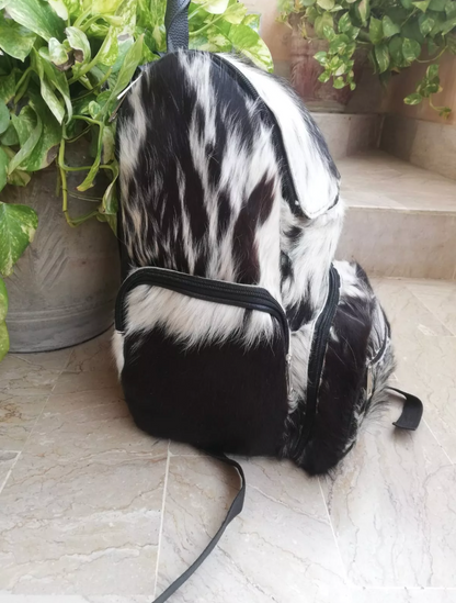 Hair On Cowhide School Travel Backpack