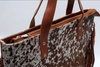 Real Hair On Cowhide Tote Purse With Fringe