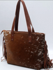 Real Hair On Cowhide Tote Purse With Fringe