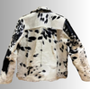 Cow Skin Jacket Black White