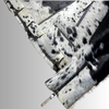 Cow Skin Jacket Black White