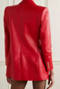 Genuine Biker Red Leather Jacket Coat