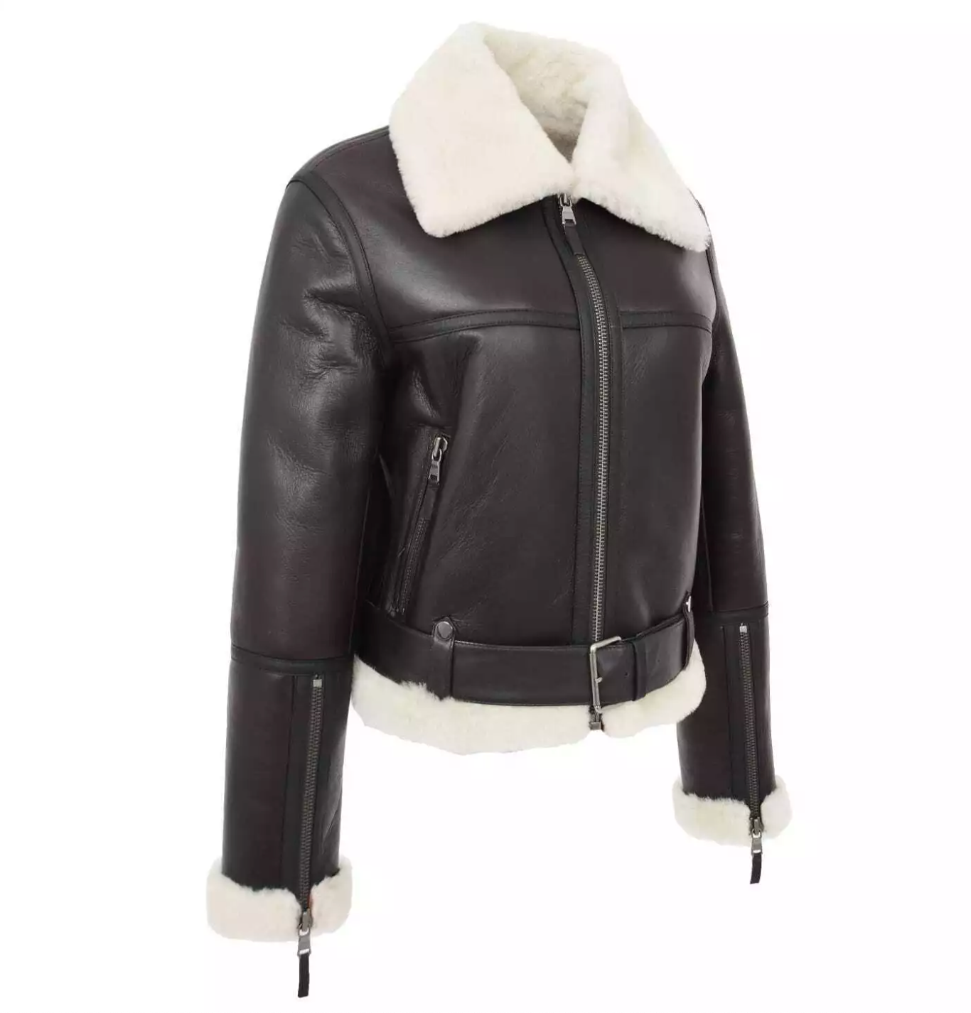 Women's Aviator Flying Real Leather Jacket