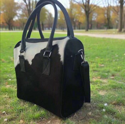 Hair On Cowhide Carryall Bag