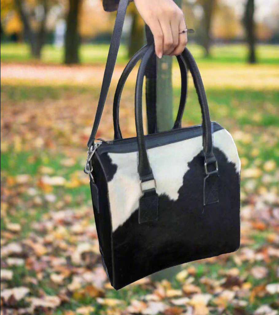 Hair On Cowhide Carryall Bag