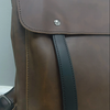 Dark Brown Leather Backpack