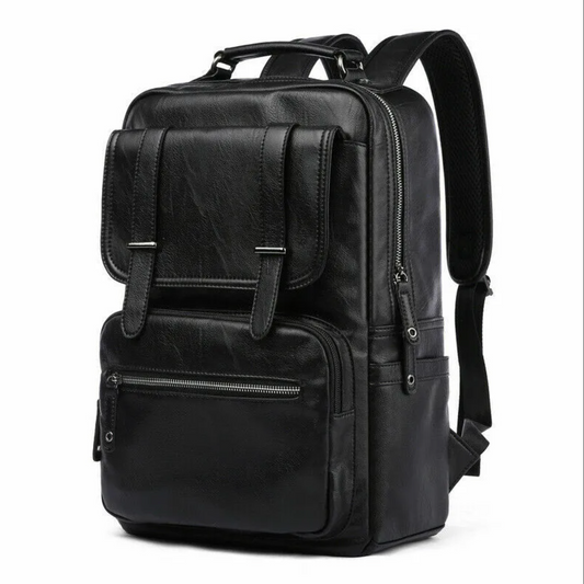 Genuine Leather Daily Backpack