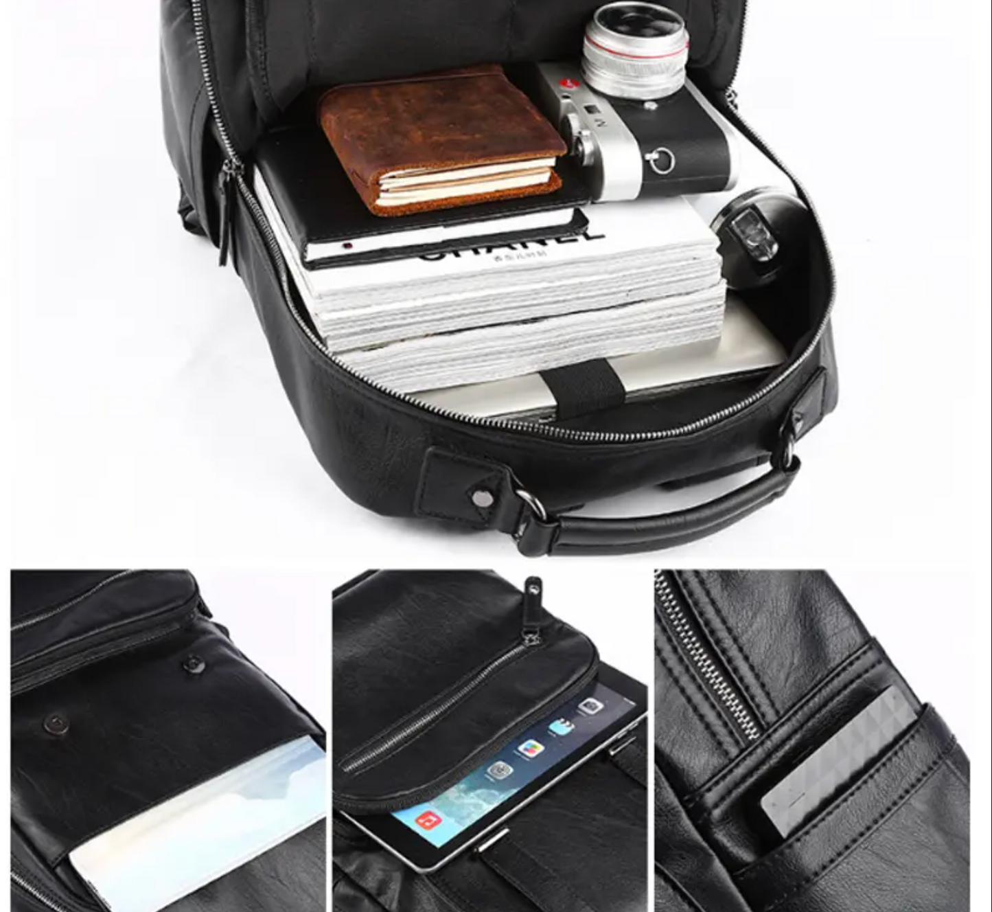 Genuine Leather Daily Backpack