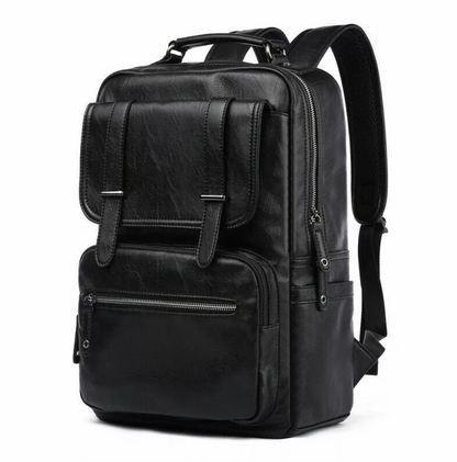 Genuine Leather Daily Backpack