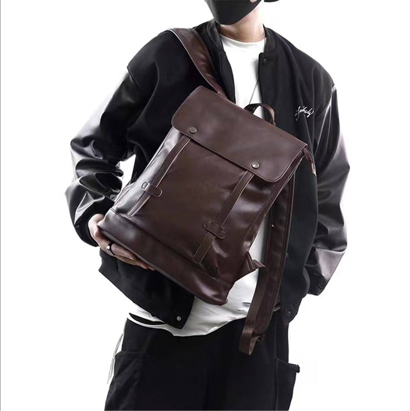 Exotic Leather Large Travel Backpack