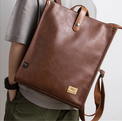 Aesthetic Genuine Leather Backpack