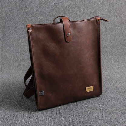 Aesthetic Genuine Leather Backpack