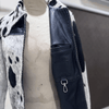 Women’s Hair-On Cowhide Jacket with Black and White Hide