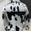 Women’s Hair-On Cowhide Jacket with Black and White Hide