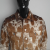 Brown White Cowhide Jacket Hair On Cow Skin