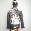 Cowhide Leather Jacket Women Hair on Hide