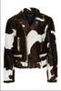 Men's Hair On Cowhide Coat Tricolor