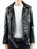 Men's Silver Studded Jacket Black Punk